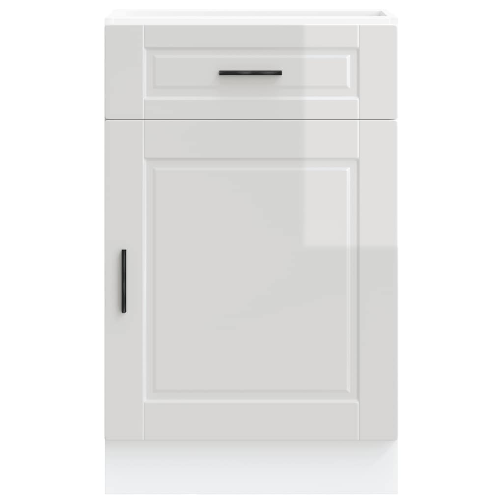 HKH Armario Bajo Cocina Oporto Brillante - Blanco