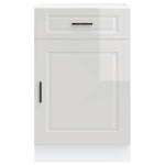 HKH Armario Bajo Cocina Oporto Brillante - Blanco
