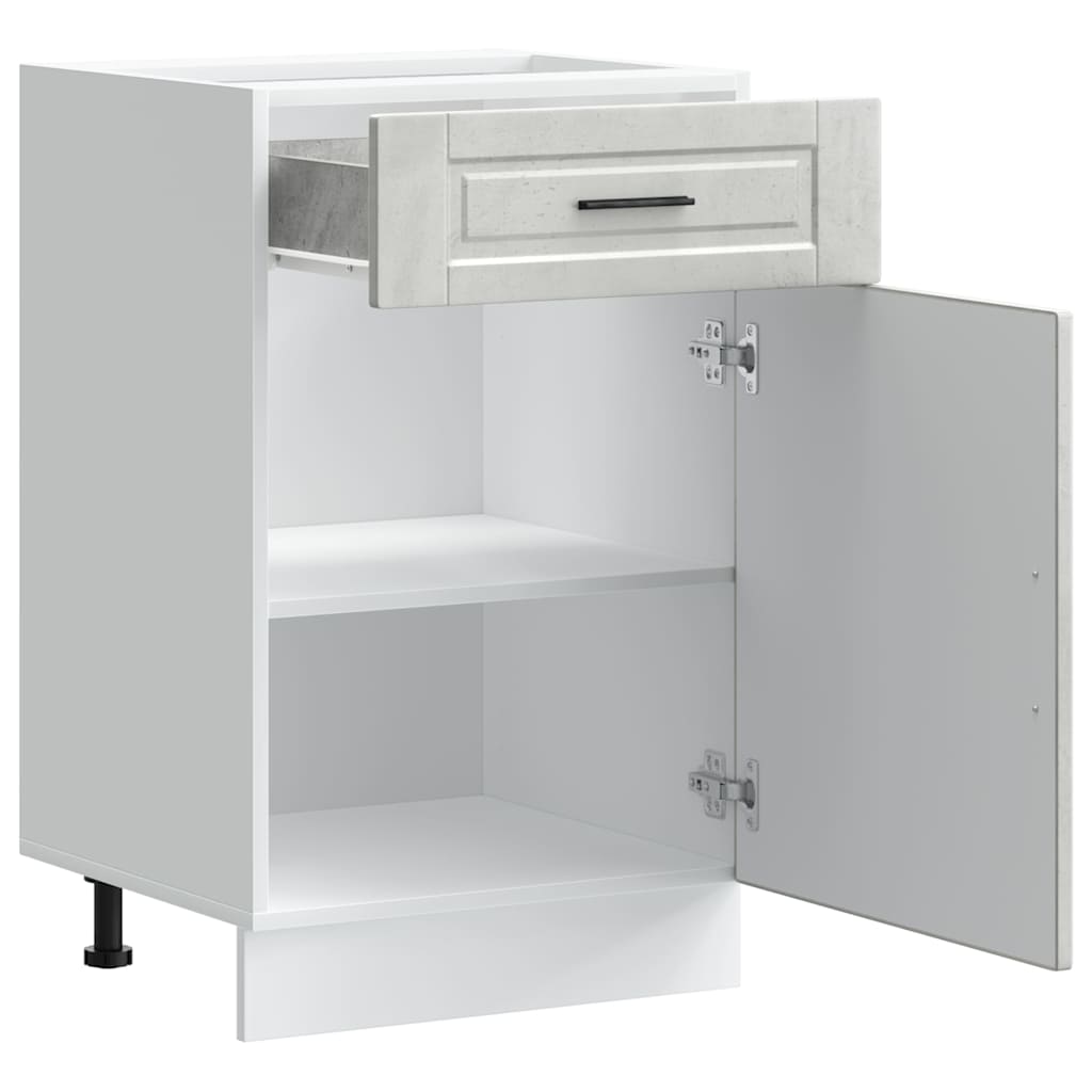 Mueble Bajo Cocina Oporto de Cemento - Gris