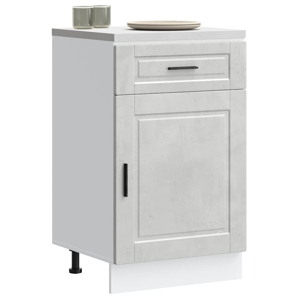 Mueble Bajo Cocina Oporto de Cemento - Gris