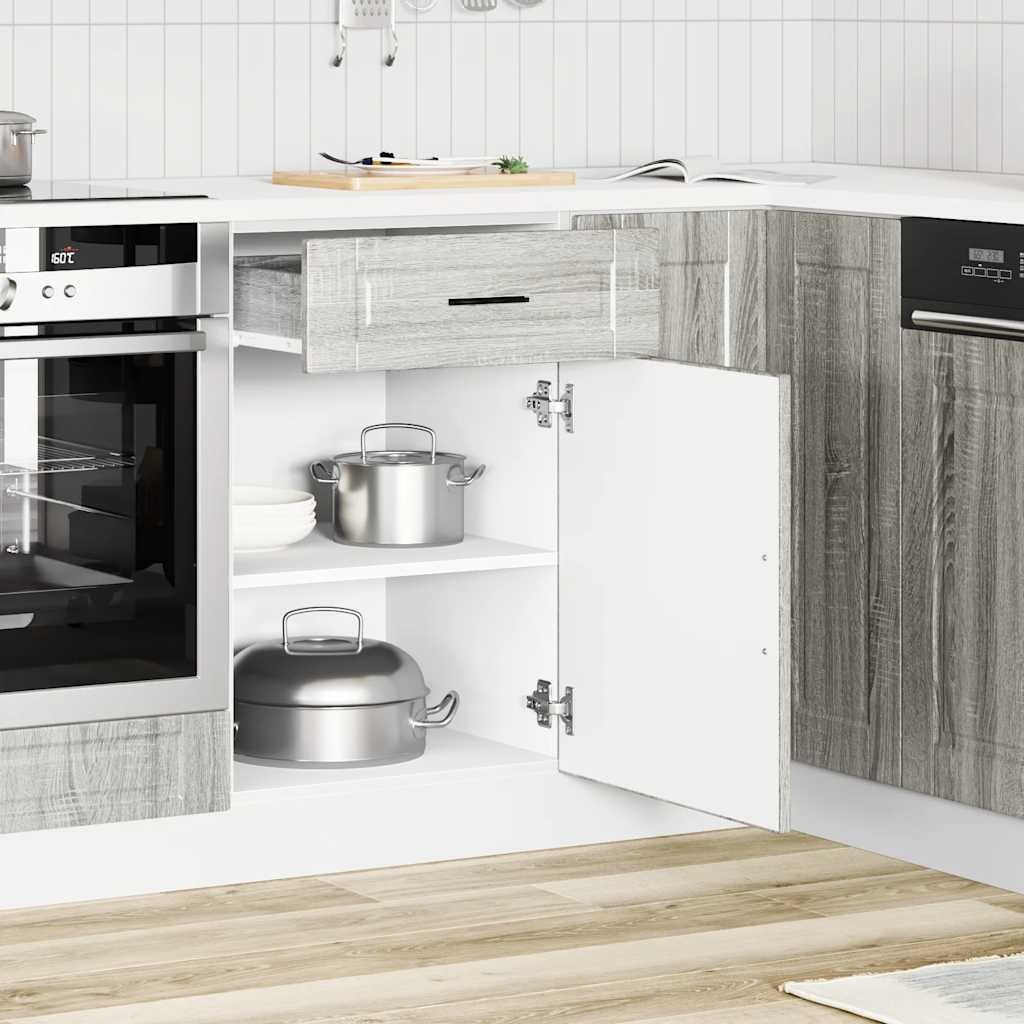 Mueble Bajo de Cocina HKH Porto Sonoma - Gris