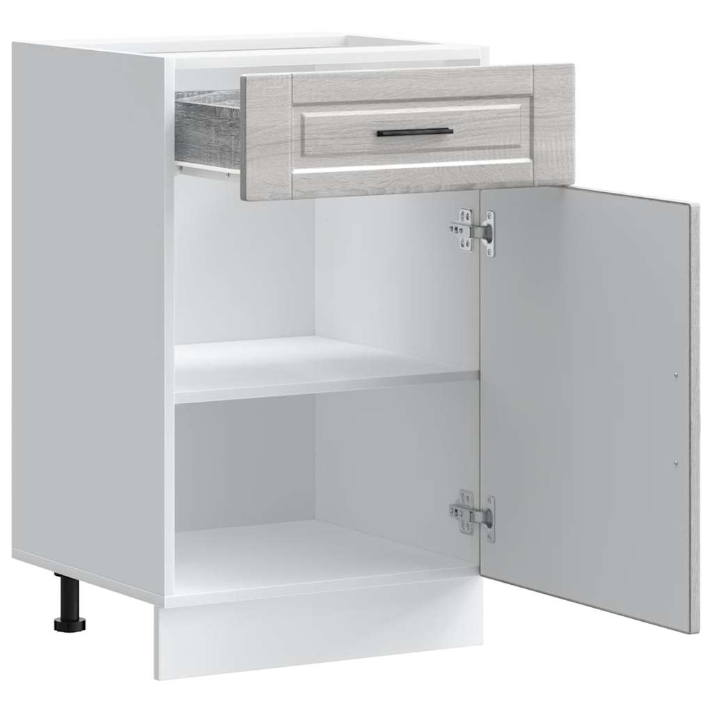 Mueble Bajo de Cocina HKH Porto Sonoma - Gris