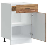 HKH Armário Base de Cozinha Porto em Madeira Velha