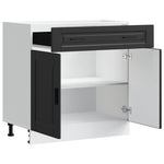 HKH Mueble Bajo de Cocina Porto - Negro