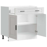 HKH Armario Bajo Cocina Oporto Brillante - Blanco