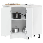 HKH Armário Base Canto Cozinha Porto - Branco