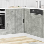 HKH Mueble Bajo de Esquina para Cocina Porto de Madera en Cemento - Gris