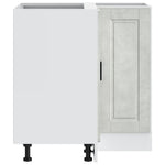 HKH Mueble Bajo de Esquina para Cocina Porto de Madera en Cemento - Gris