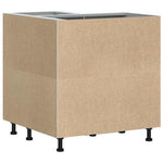 HKH Mueble Bajo de Esquina para Cocina Porto de Madera en Cemento - Gris
