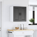 HKH Armario de Pared de Cocina Oporto - Negro