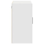 HKH Armário de Parede de Cozinha com Porta de Vidro Porto - Branco