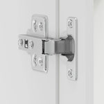 HKH Armário de Parede de Cozinha com Porta de Vidro Porto - Branco
