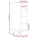 HKH Armario Bajo Riga - 20x44,5x81,5cm - Blanco