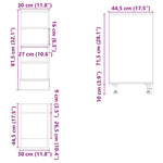 HKH Armário Inferior Riga - 30x44,5x81,5cm - Branco
