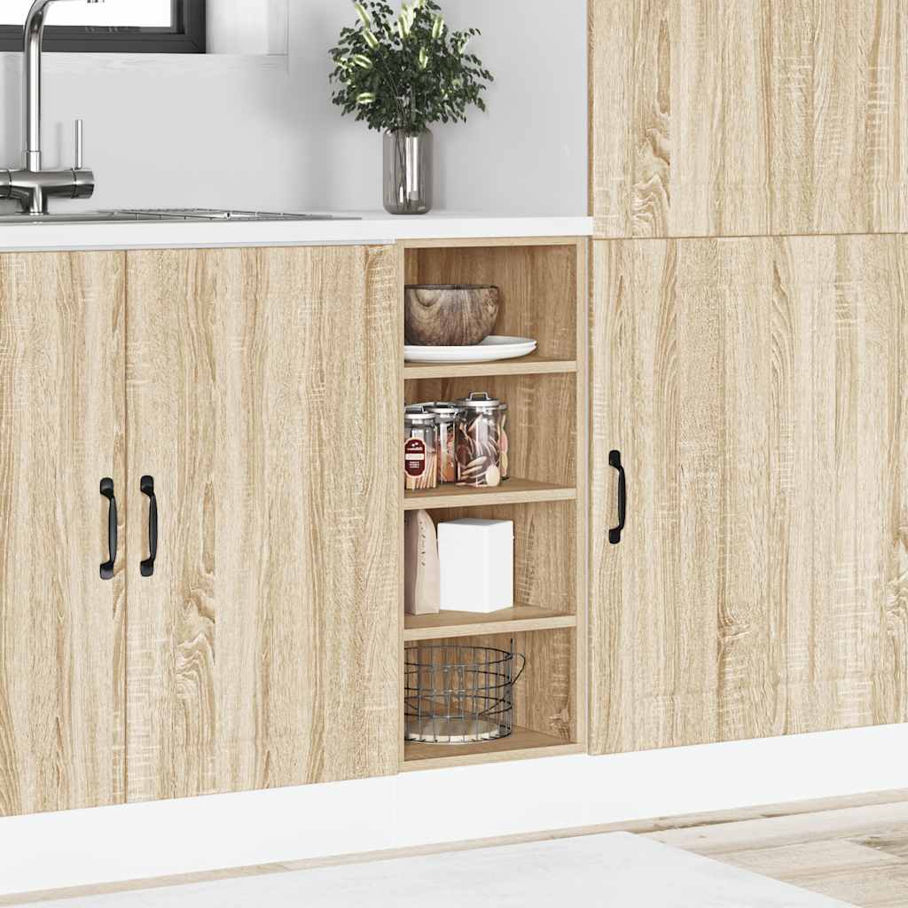 HKH Mueble Bajo Riga en Roble Sonoma - 30x44,5x81,5cm