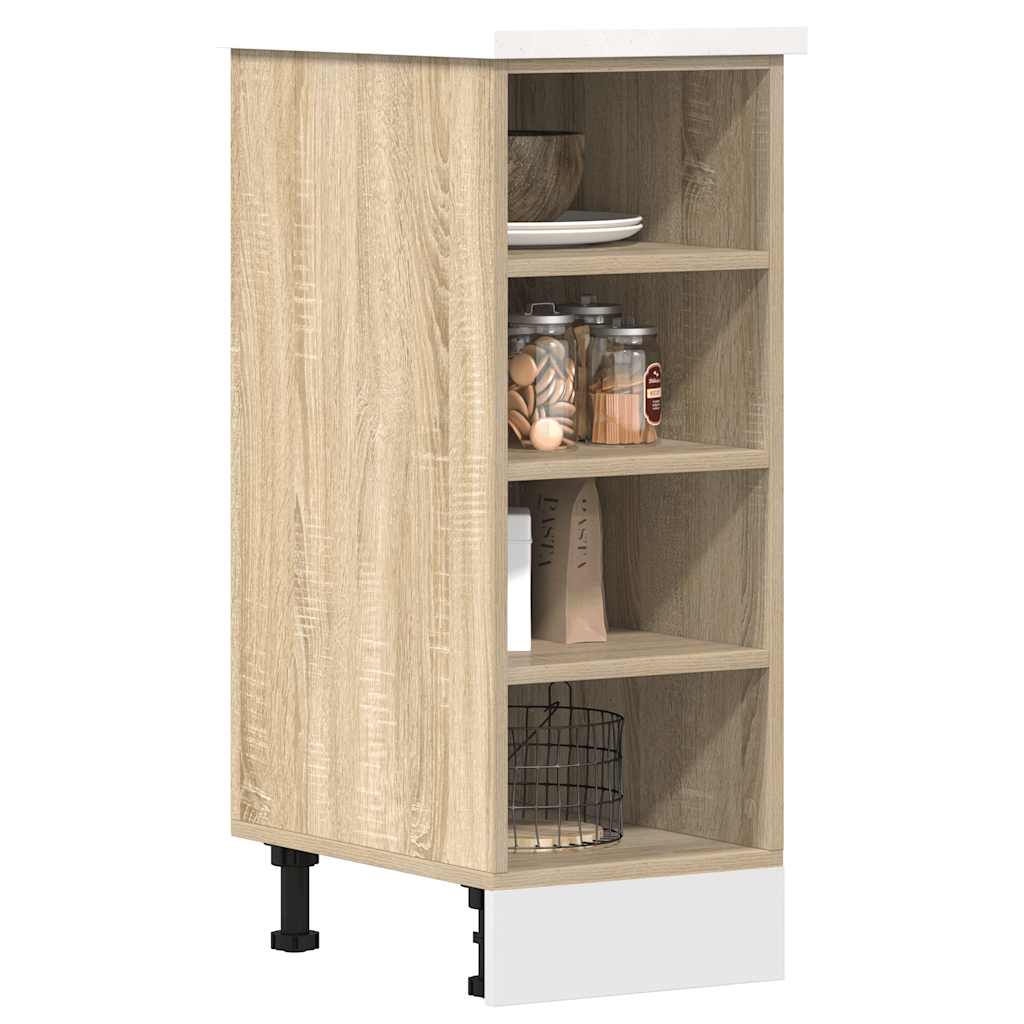 HKH Mueble Bajo Riga en Roble Sonoma - 30x44,5x81,5cm