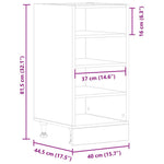 HKH Mueble Bajo Riga - 40x44,5x81,5cm - Blanco