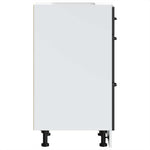 HKH Mueble bajo de cocina Lucca en Negro