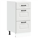 HKH Mueble bajo de cocina Kalmar de madera artificial blanca