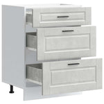 Mueble Bajo Cocina Oporto de Cemento - Gris