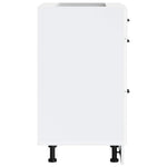 HKH Mueble bajo de cocina Kalmar de madera artificial blanca