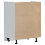 HKH Mueble bajo de cocina Kalmar de madera artificial blanca