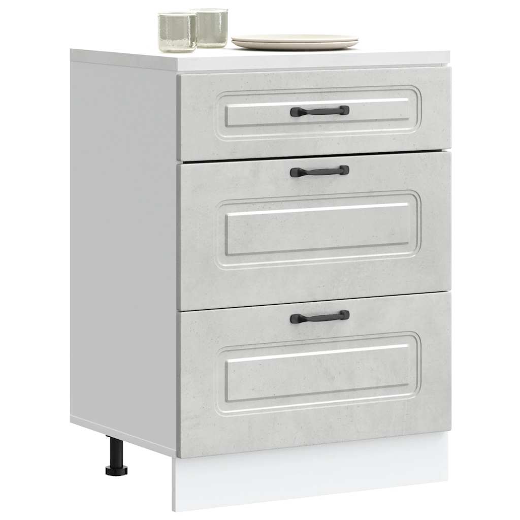 HKH Armario Bajo de Cocina Kalmar de Hormigón - Gris