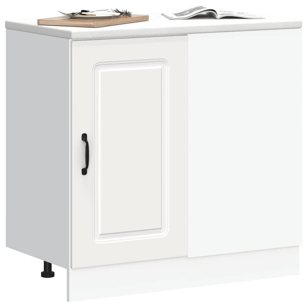 HKH Mueble bajo de cocina Kalmar de madera artificial blanca