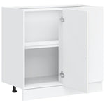 HKH Mueble bajo de cocina Kalmar de madera artificial blanca