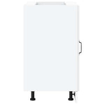 HKH Mueble bajo de cocina Kalmar de madera artificial blanca