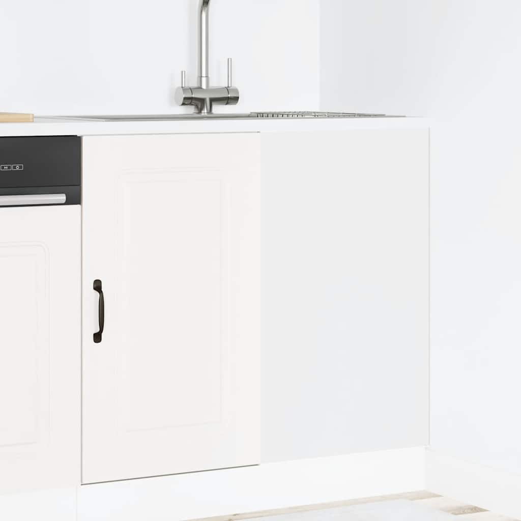 HKH Mueble bajo de cocina Kalmar de madera artificial blanca