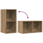 HKH Banco Sapateira em Carvalho Artisiano - 69,5x34x36 Cm