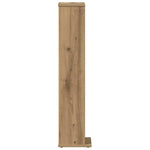 HKH Armario para CD de aglomerado de madera de roble artesanal - 21x20x88 Cm