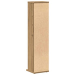 HKH Armario para CD de aglomerado de madera de roble artesanal - 21x20x88 Cm