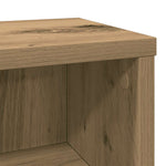 HKH Armario para CD de aglomerado de madera de roble artesanal - 21x20x88 Cm