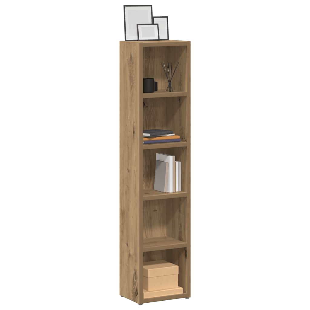 HKH Armarios CD 2 Piezas en Roble Artesanal - 21x16x93,5cm