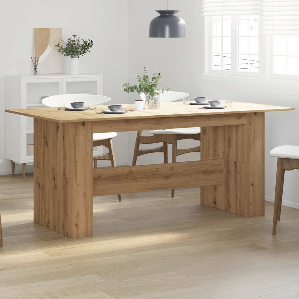 Mesa de comedor HKH de madera de ingeniería artesanal en roble