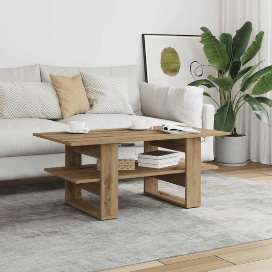 HKH Mesa de Centro en Derivados de Madera Roble Artesano
