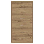 HKH Aparador en derivados de madera 50 X 34 X 96 Cm - Roble Artesanal