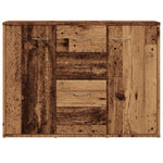 HKH Aparador em derivados de Madeira com 2 Portas e 4 Gavetas 88 X 30 X 64 Cm - Madeira Velha