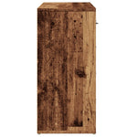 HKH Aparador em derivados de Madeira com 2 Portas e 4 Gavetas 88 X 30 X 64 Cm - Madeira Velha