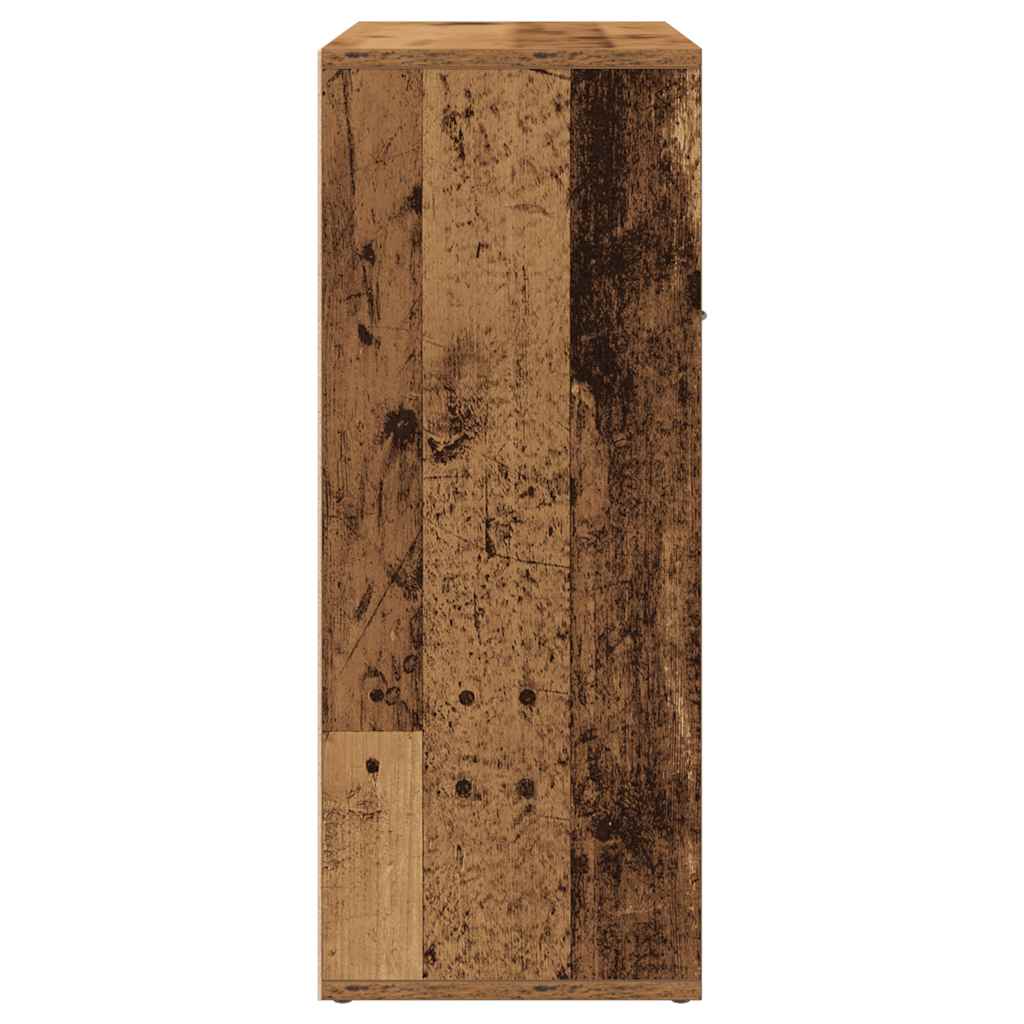 HKH Aparador Clássico em derivados de Madeira com 2 Portas e 1 Gaveta 60 X 30 X 75 Cm - Madeira Velha