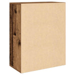 HKH Aparador Clássico em derivados de Madeira com 2 Portas e 1 Gaveta 60 X 30 X 75 Cm - Madeira Velha