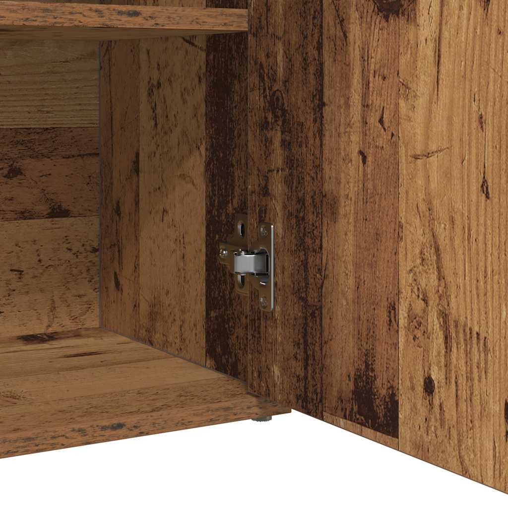 HKH Aparador Clássico em derivados de Madeira com 2 Portas e 1 Gaveta 60 X 30 X 75 Cm - Madeira Velha