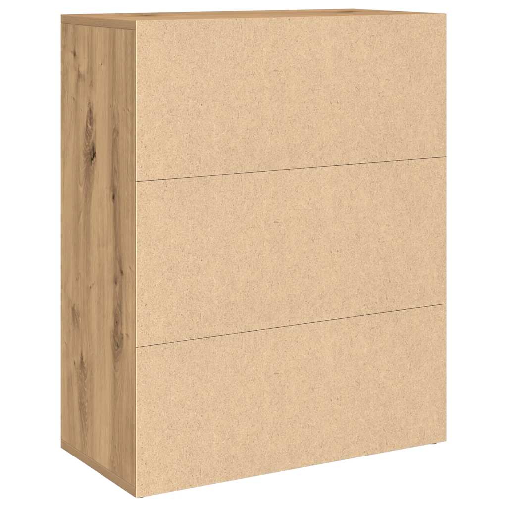 HKH Aparador Clásico en Derivados de Madera 60 X 30 X 75 Cm - Roble Artesano