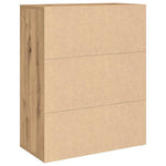 HKH Aparador Clásico en Derivados de Madera 60 X 30 X 75 Cm - Roble Artesano