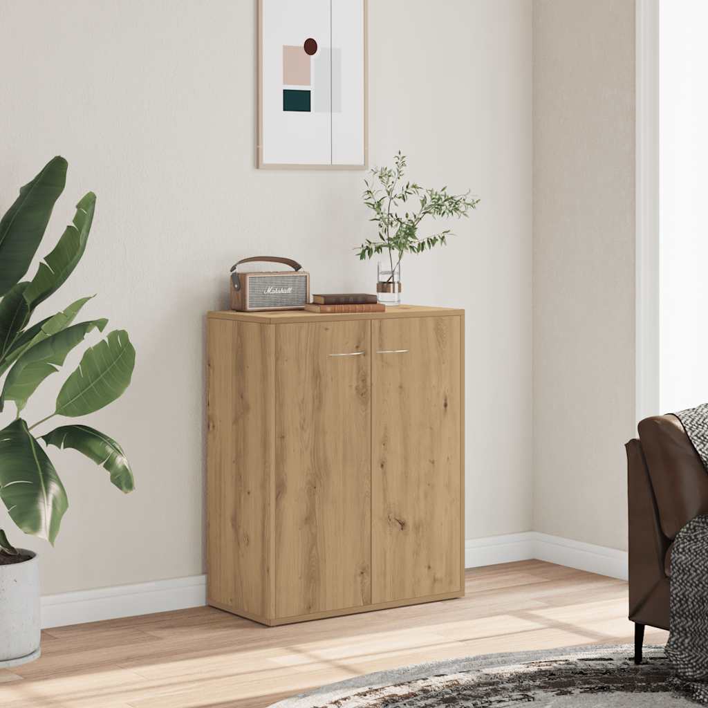 HKH Aparador Clásico en Derivados de Madera 60 X 30 X 75 Cm - Roble Artesano