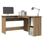 Escritorio de esquina HKH Deriv. de madera en madera de roble artesanal