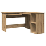Escritorio de esquina HKH Deriv. de madera en madera de roble artesanal