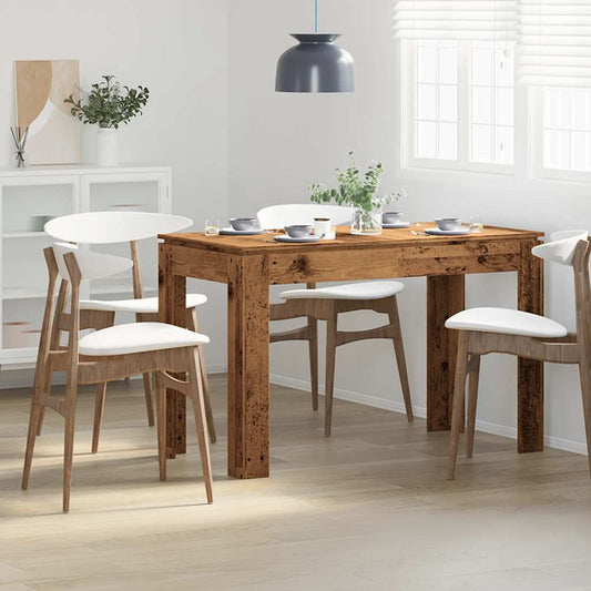 HKH Mesa de Comedor de Derivados de Madera - Madera Vieja